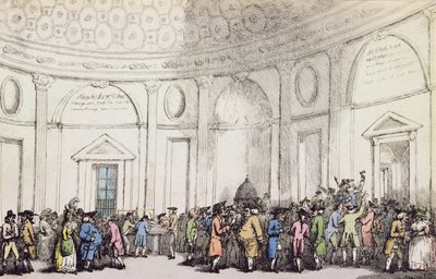 The Bank by Thomas Rowlandson